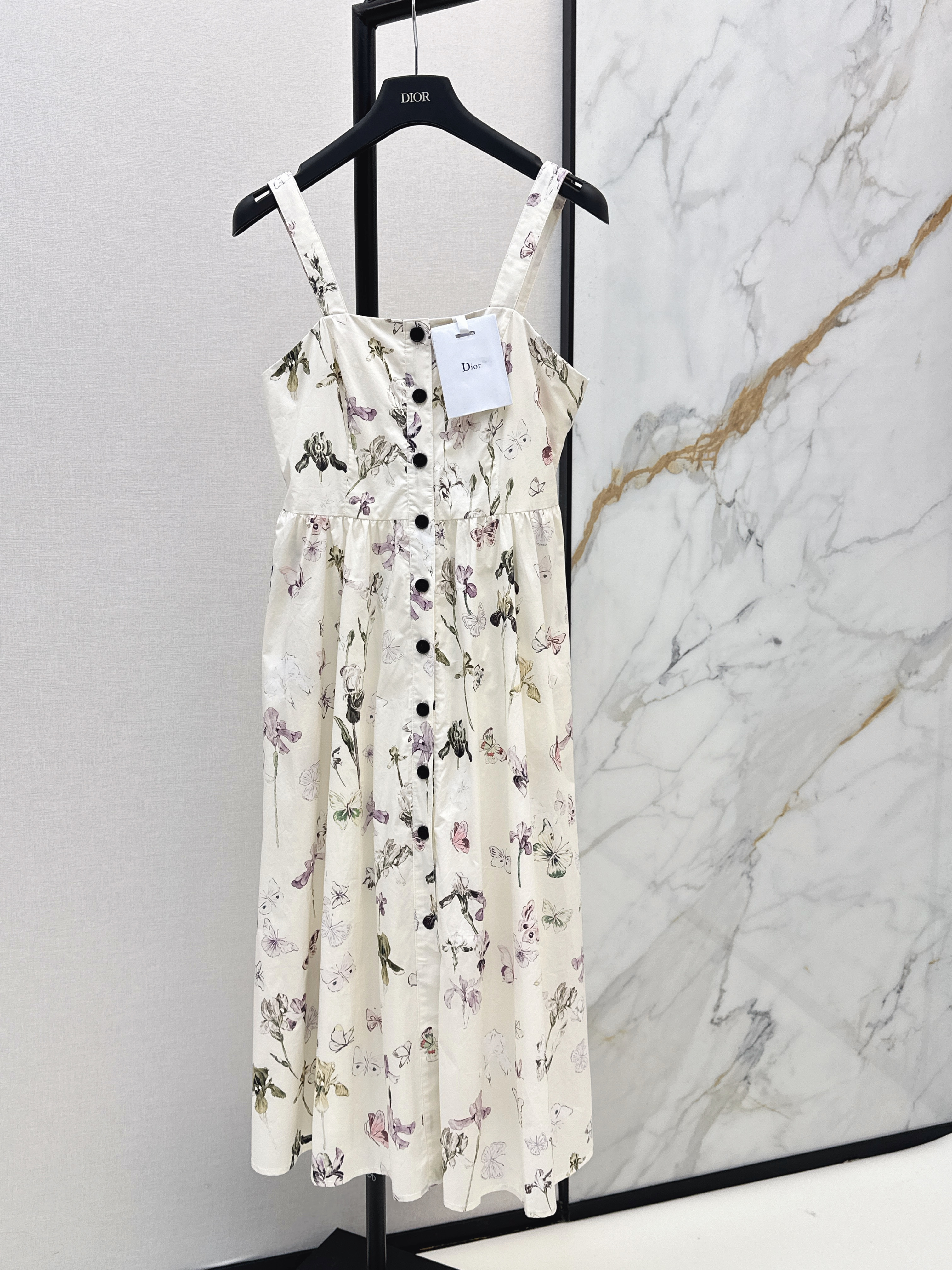 CD New Printed Spaghetti Strap Dress