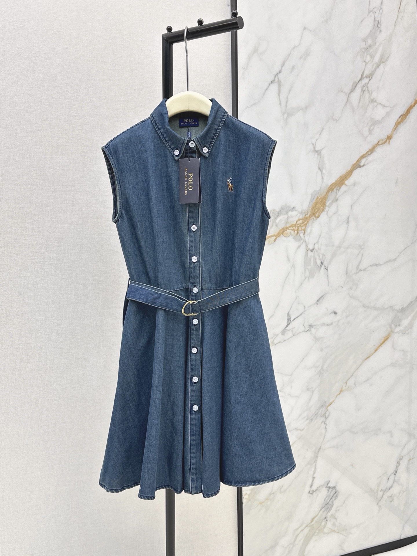 Ral New embroidered denim dress