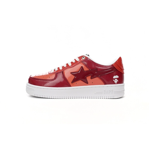 Ape Bape Sta Low White Dark Red Mirror Surface 1H20 191 046