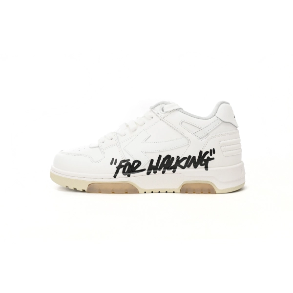 OFF-WHITE Out Of Office OOO Low Tops For Walking White Black OMIA189R21 LEA00 20101