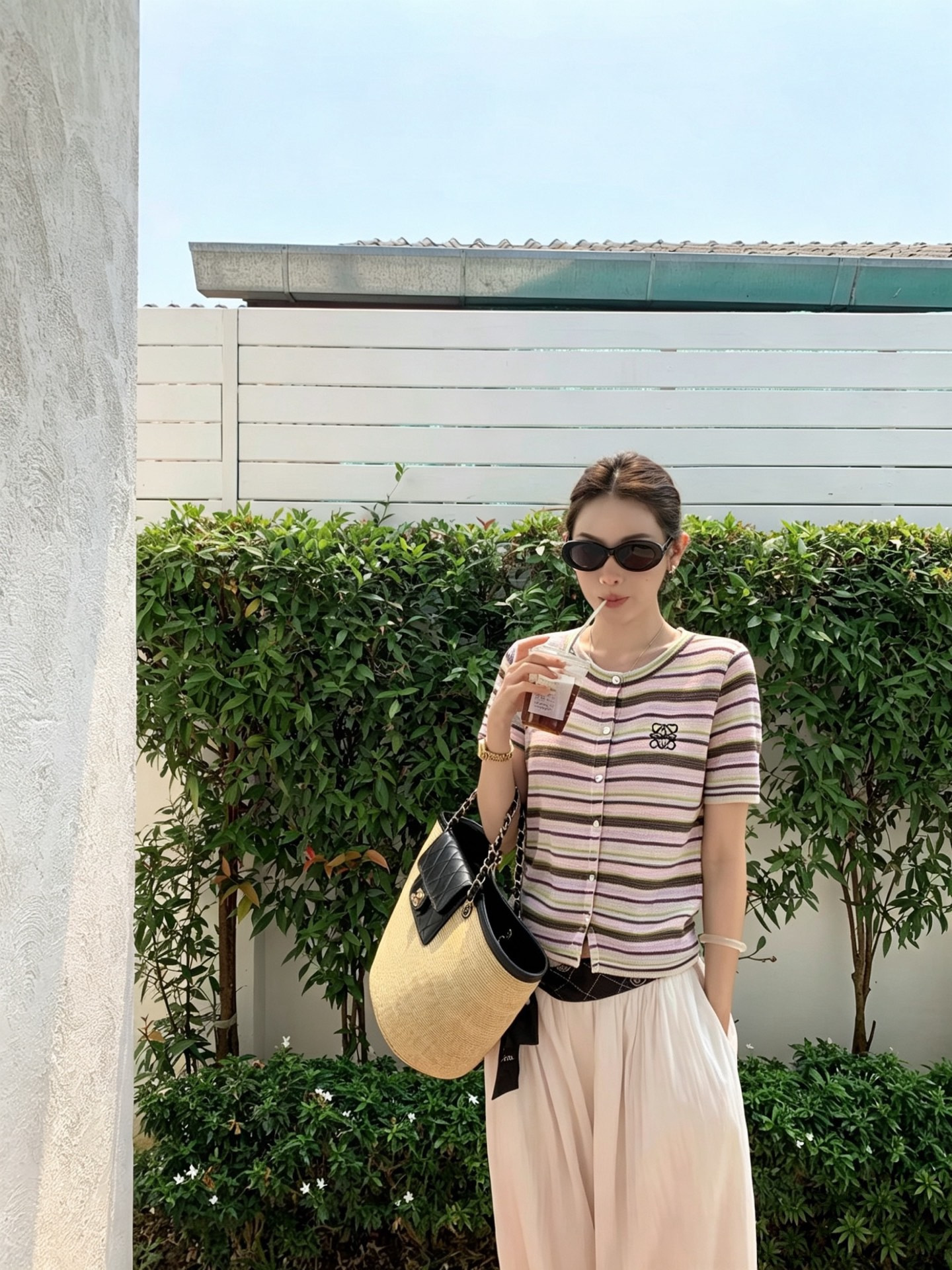 Loe New Striped cardigan