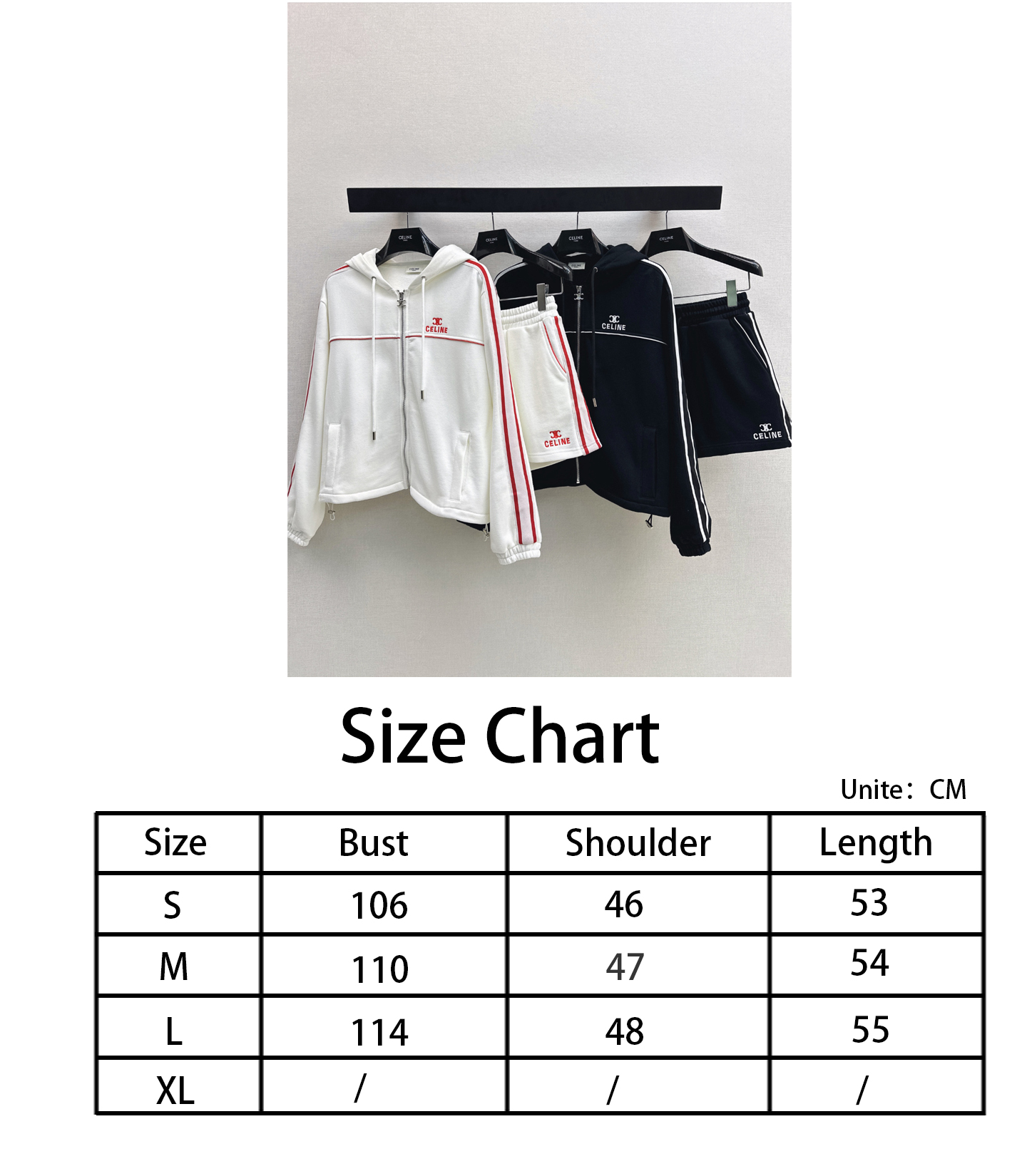 Celi NEW casual hooded jacket short sets