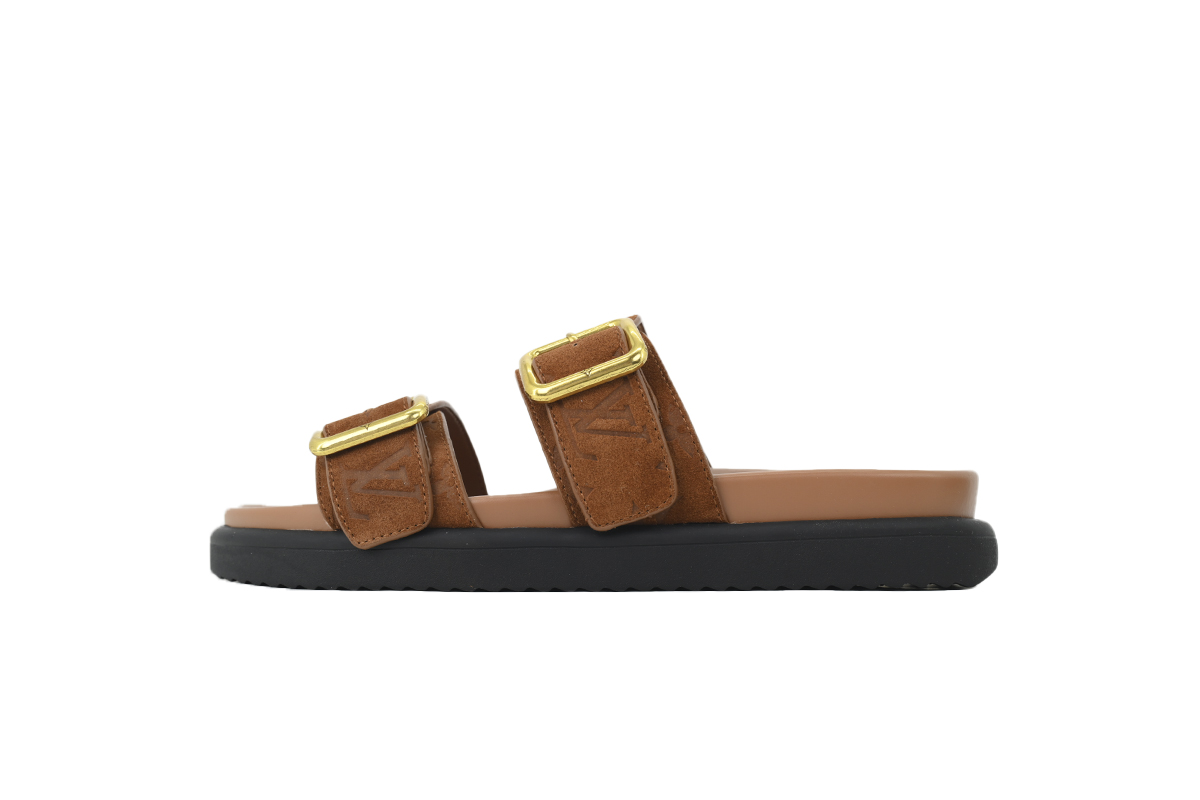 Pkkicks God Batch LOUIS VUITTON Venice Mule Shoes Brown