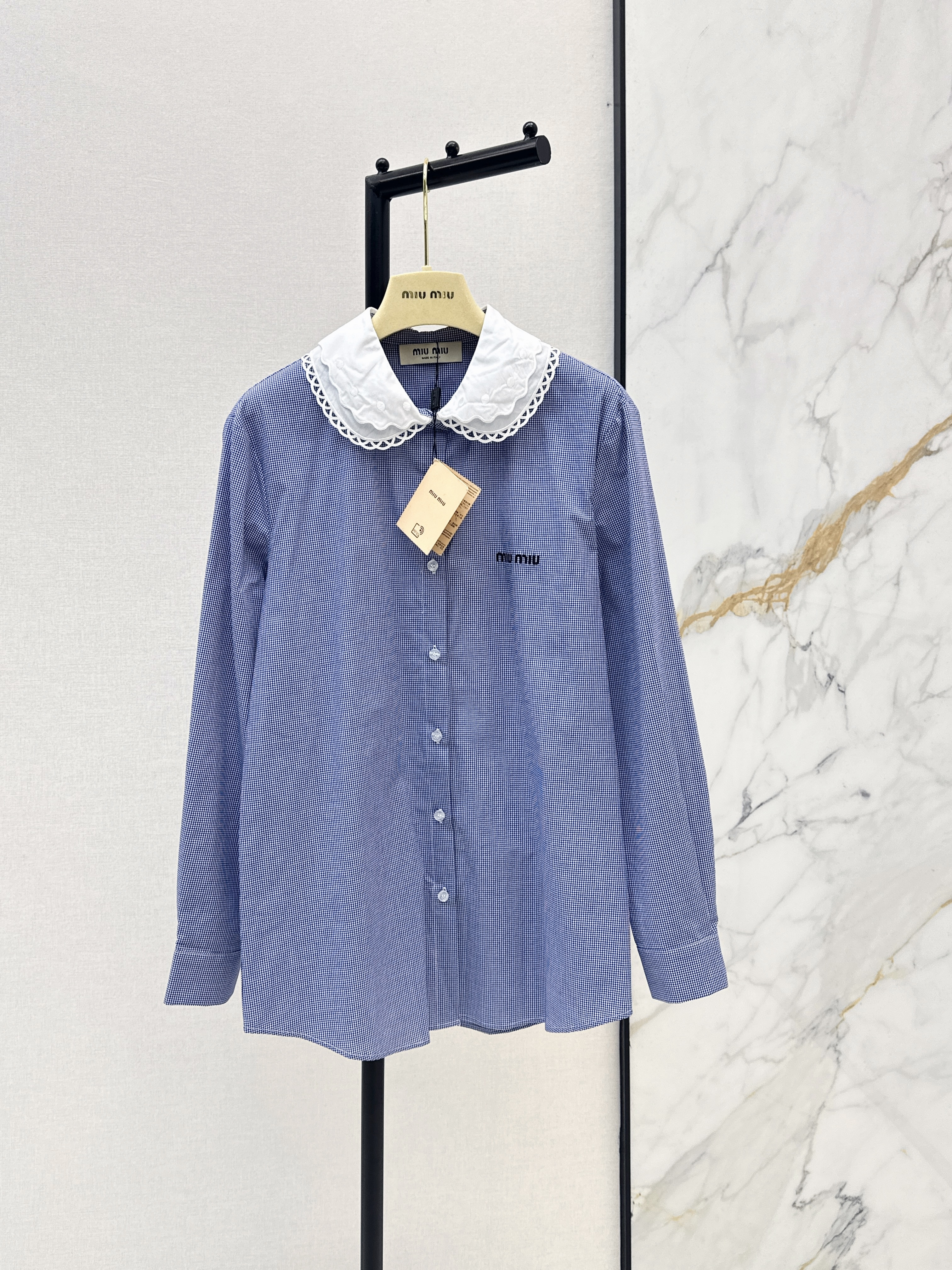 Miu New peter pan collar shirt