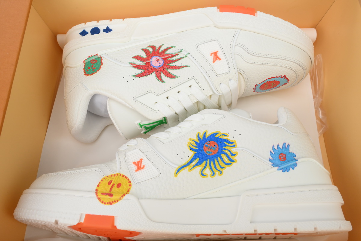 Pkkicks God Batch Yayoi Kusama x Louis Vuitton Trainer White