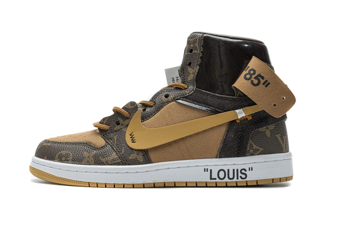 Pkkicks God Batch Louis Vuitton X Nike Air Jordan 1 (special suitcase shoe box)