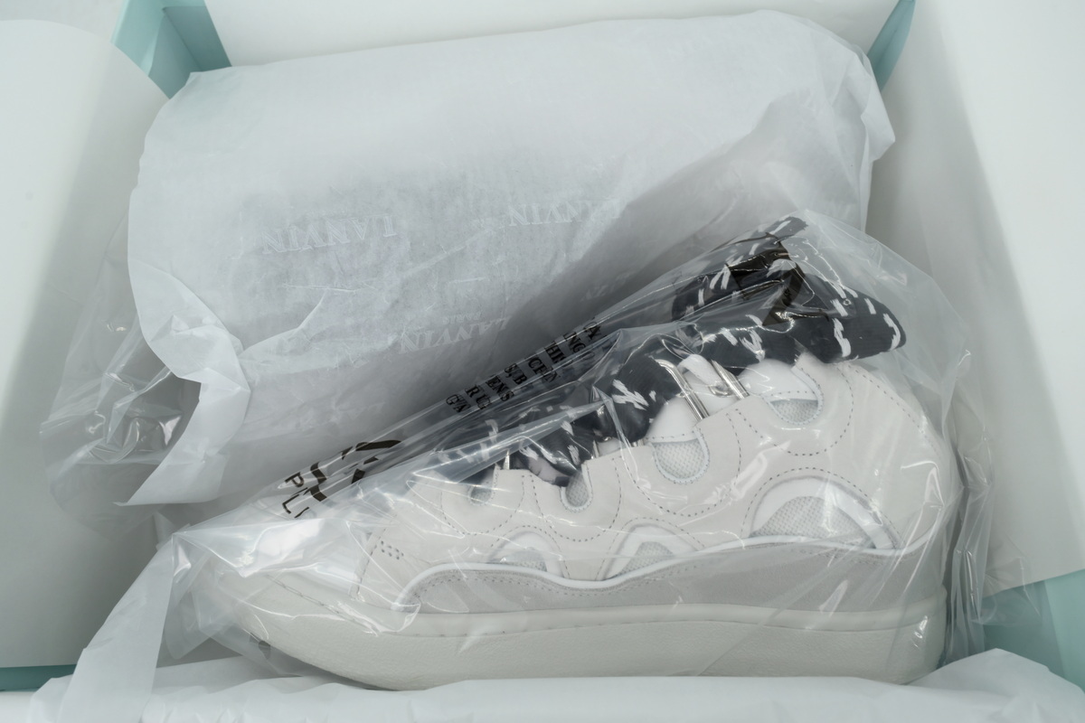 Lanvin Curb Sneakers White