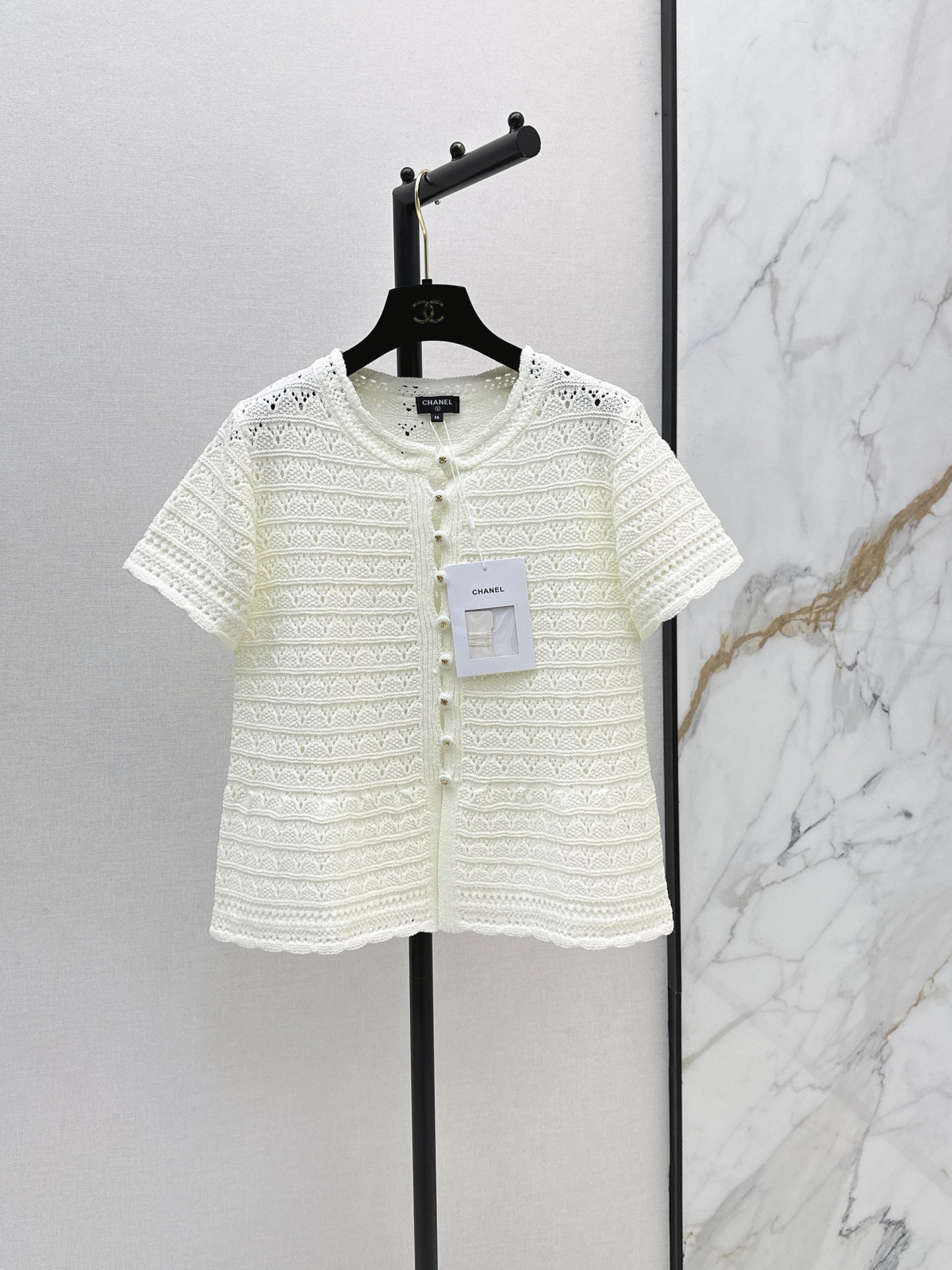 Chan New Crochet Openwork Cardigan