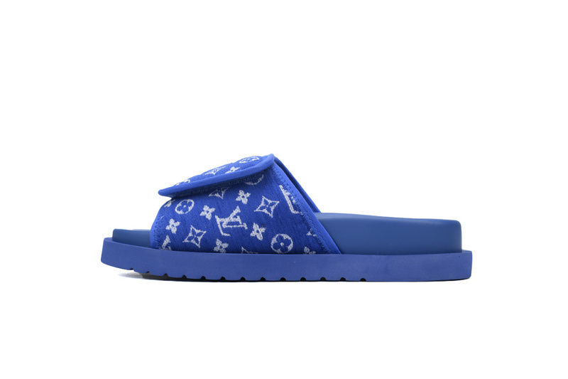 Pkkicks God Batch LOUIS VUITTON Miami flocked blue