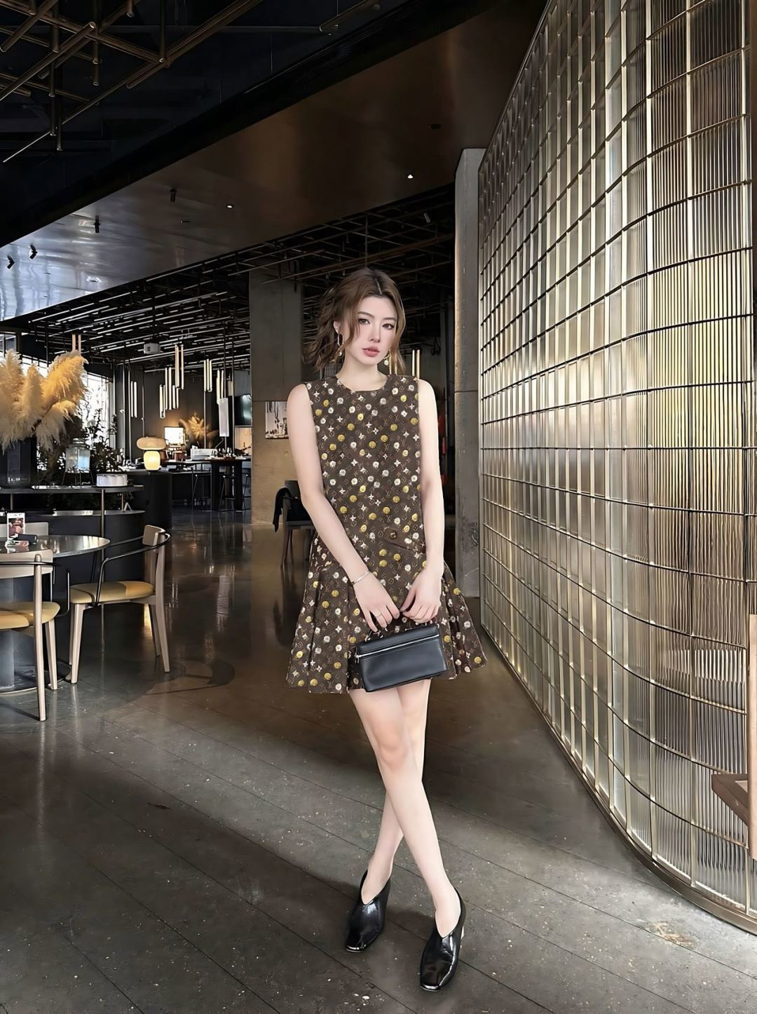 Loui New print sleeveless dress