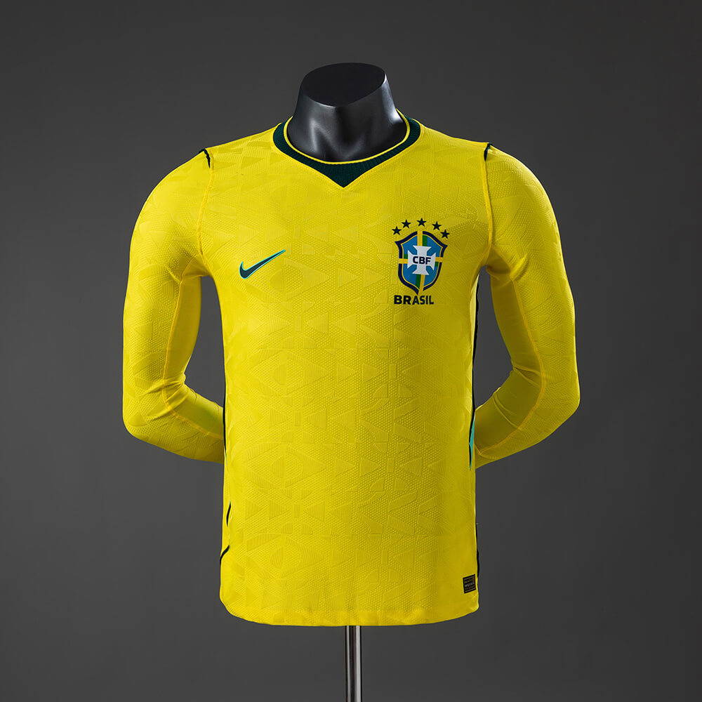 Brazil 2026 Home Long Sleeve Authentic Jersey