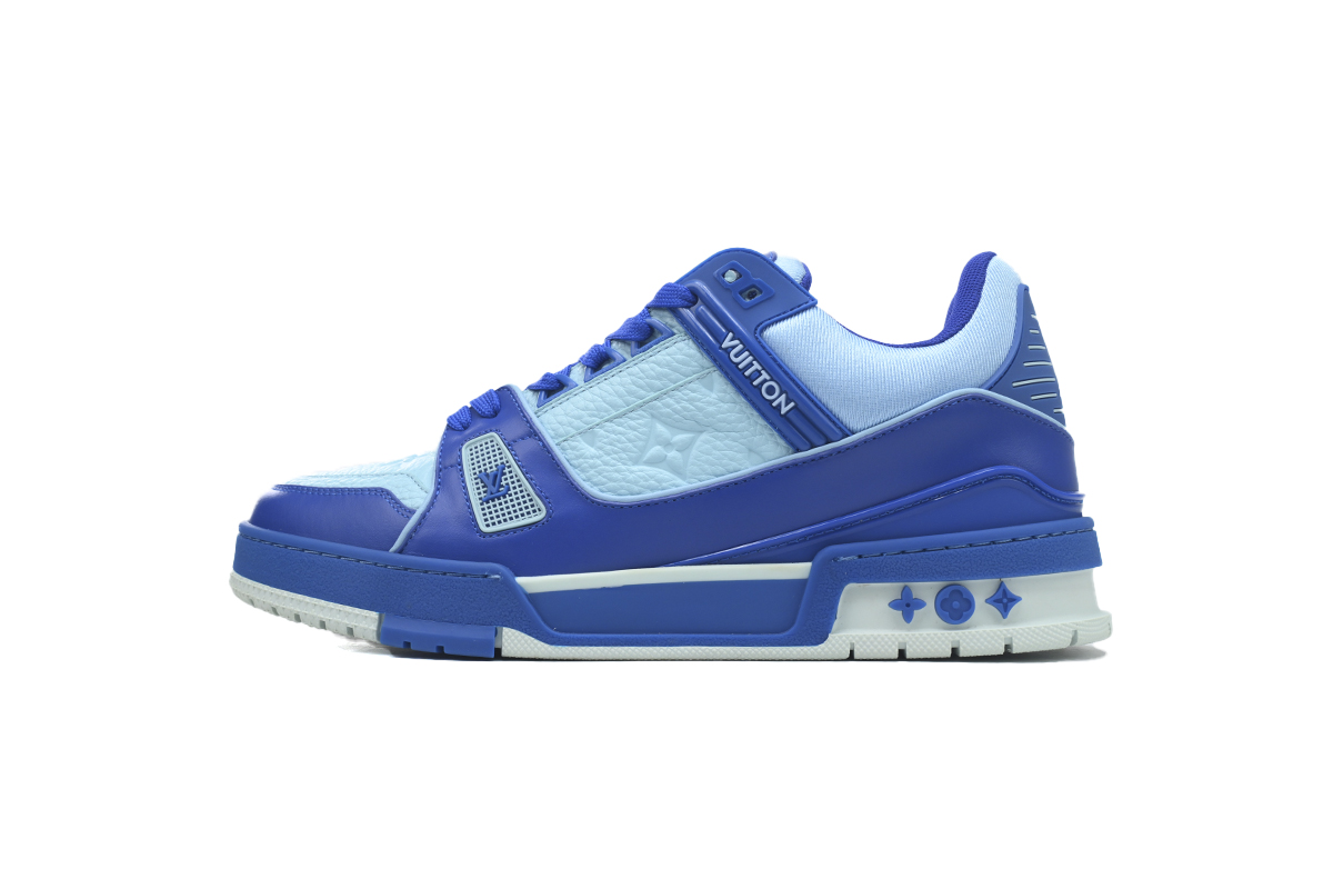 Pkkicks God Batch LOUIS VUITTON Trainer White Blue