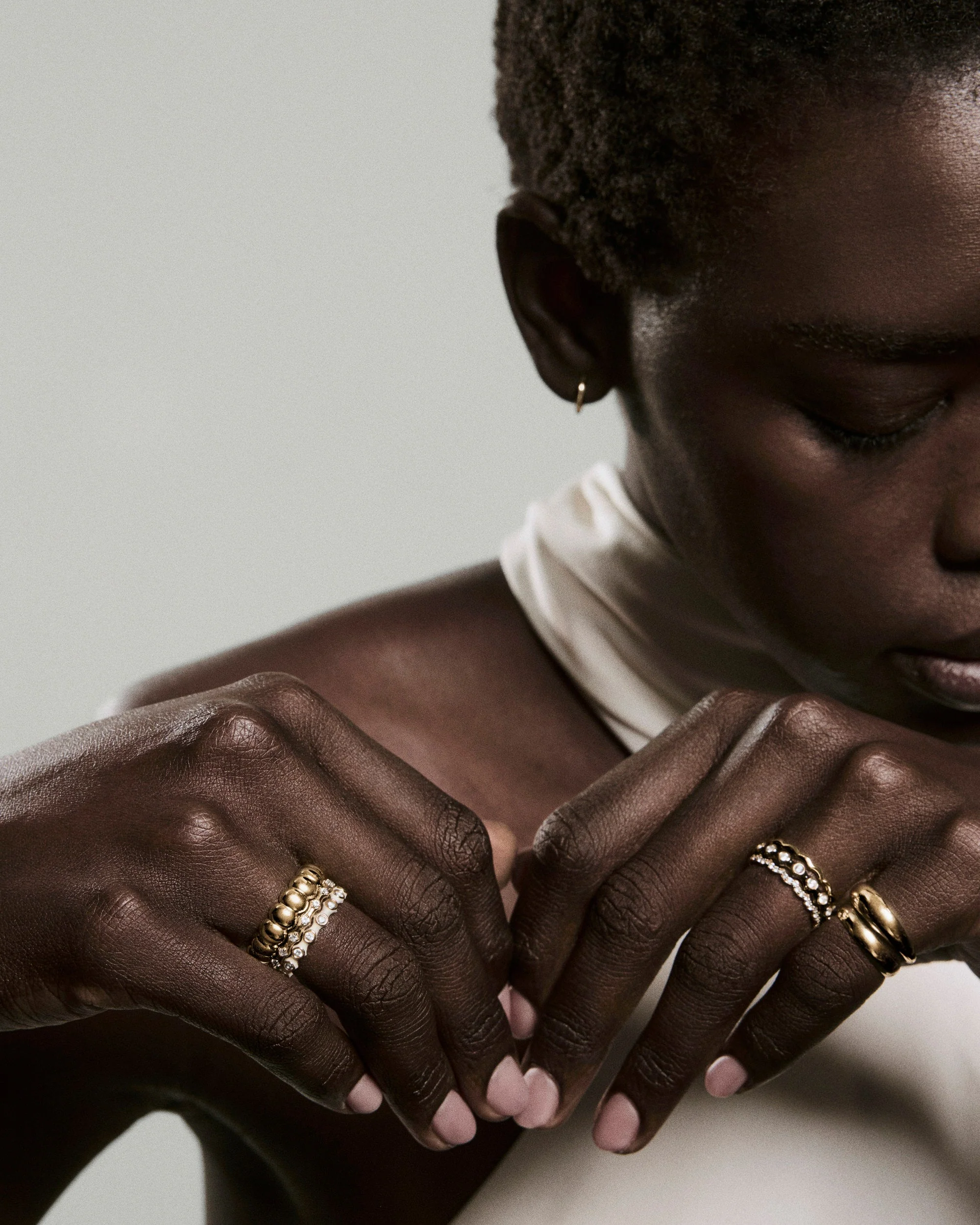 Enamel Charlotte Stacker Ring