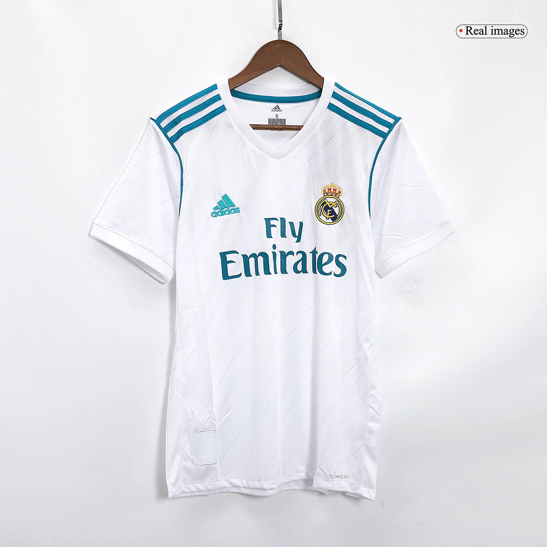 SERGIO RAMOS #4 Retro 2017/18 Real Madrid Home Soccer Jersey