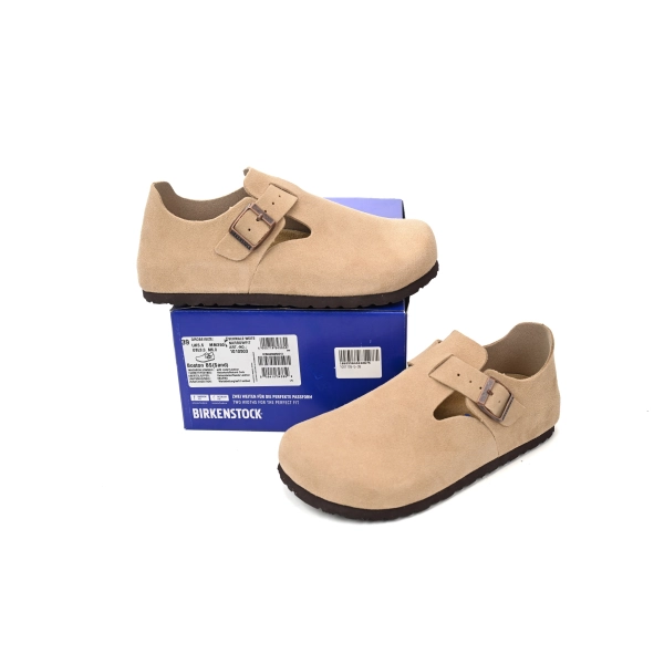 Birkenstock London Suede Sandals Taupe 1010504