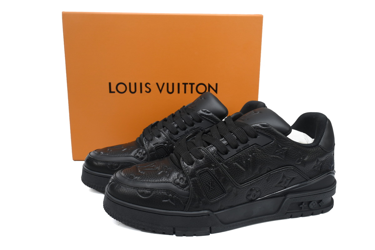 Pkkicks God Batch Louis Vuitton Trainer Black 1A7WET
