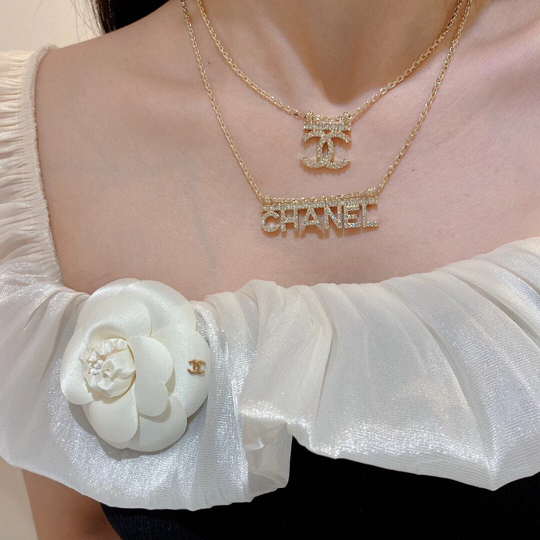 Chan New letter necklace