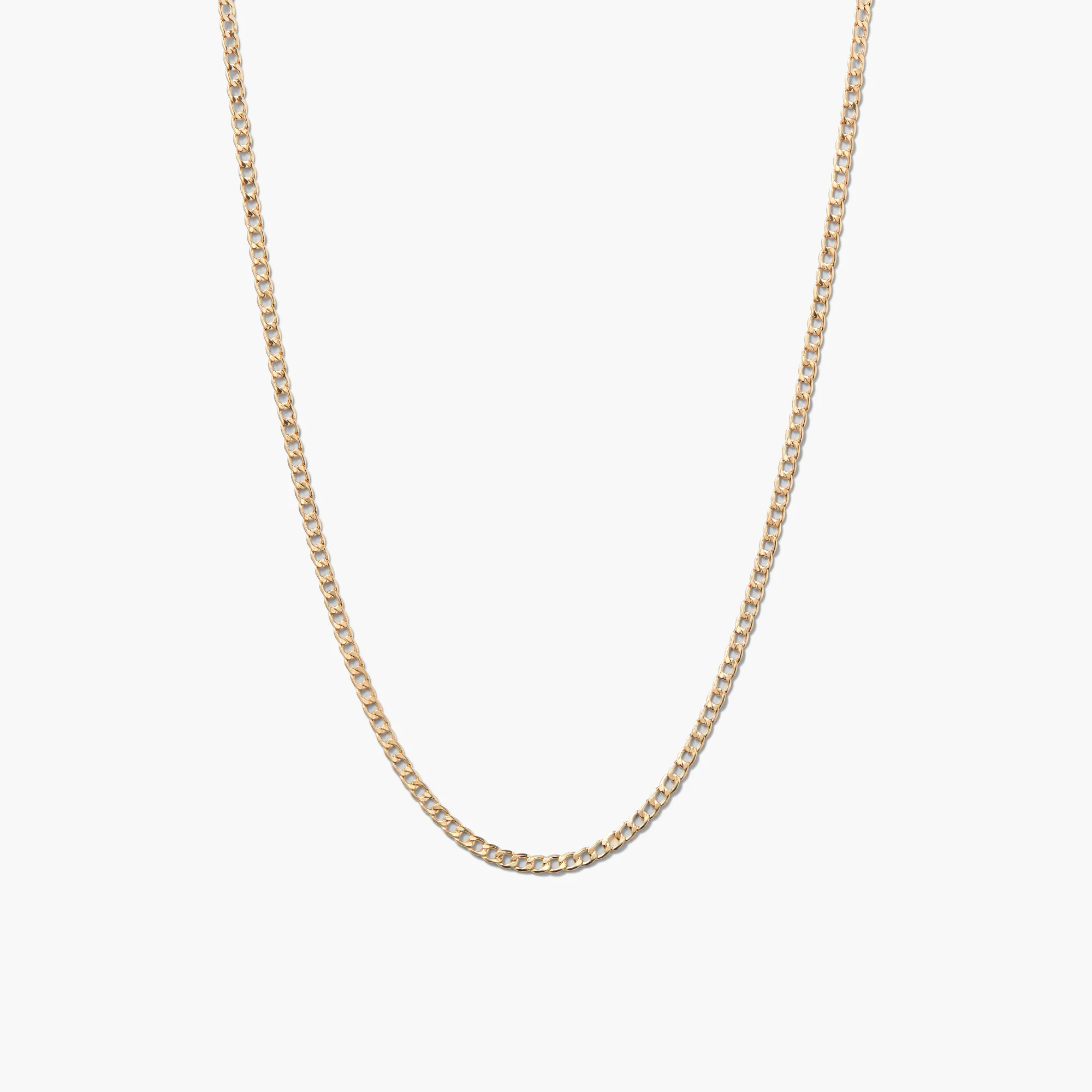 Flat Curb Chain Necklace