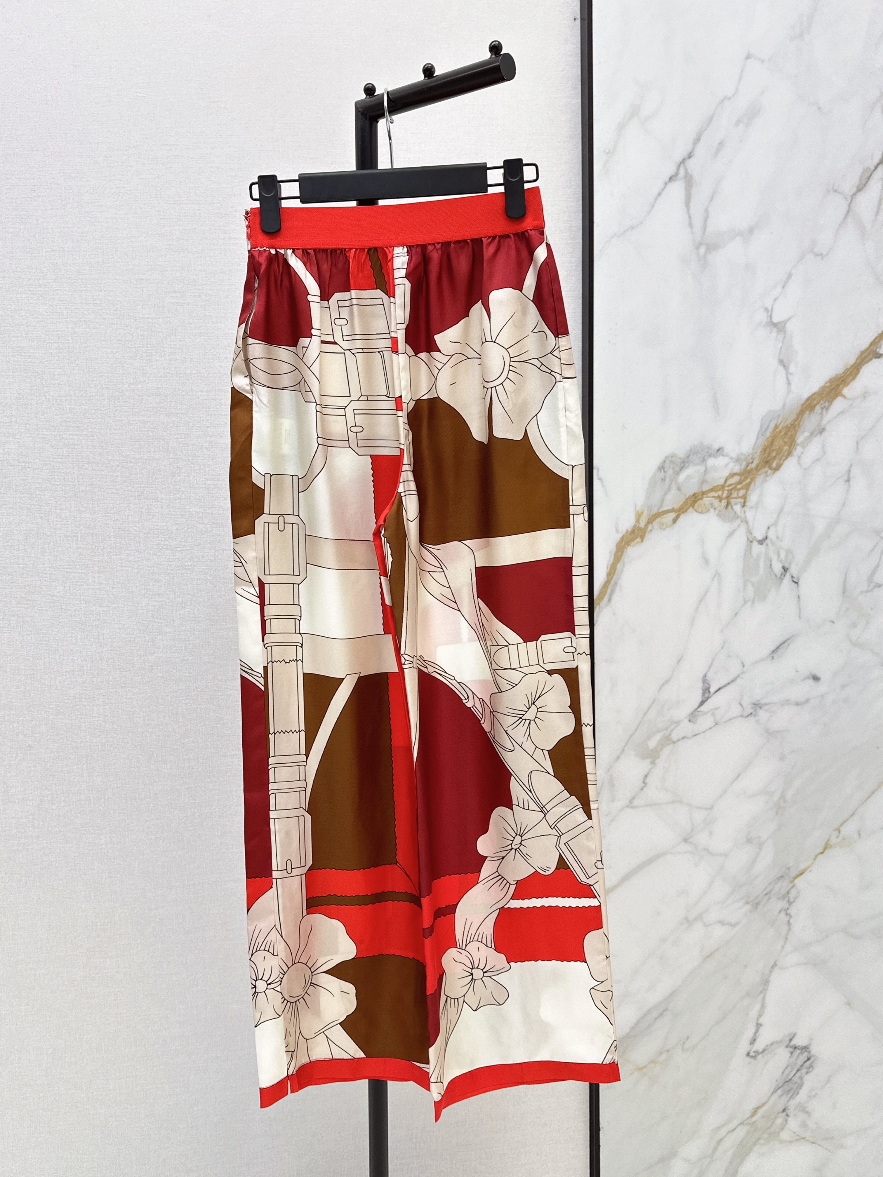 Herm New print silk pants