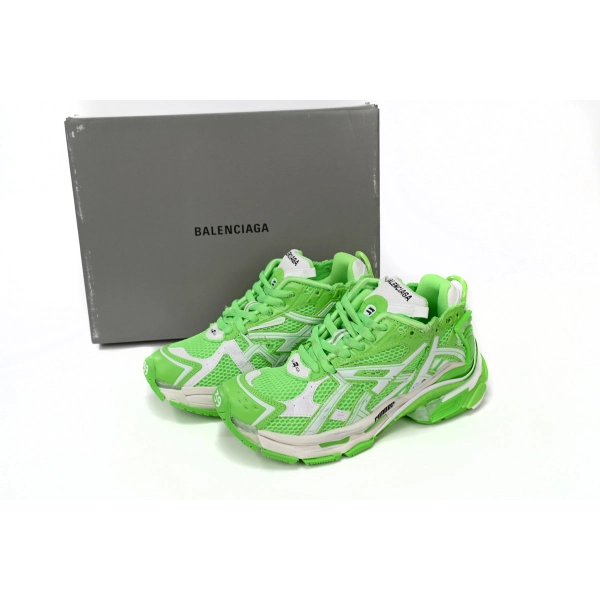 Balenciaga Runner White Green 677402 W3RBM 3590