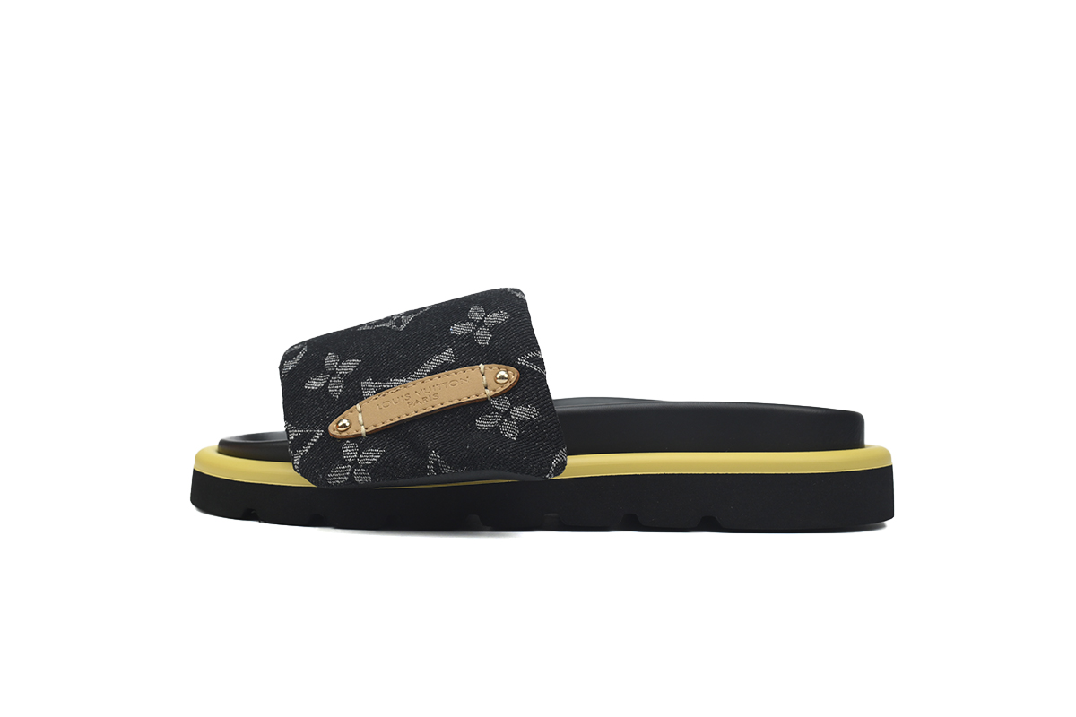 Pkkicks God Batch LOUIS VUITTON Pool Pillow Comfort Yellow Label Denim