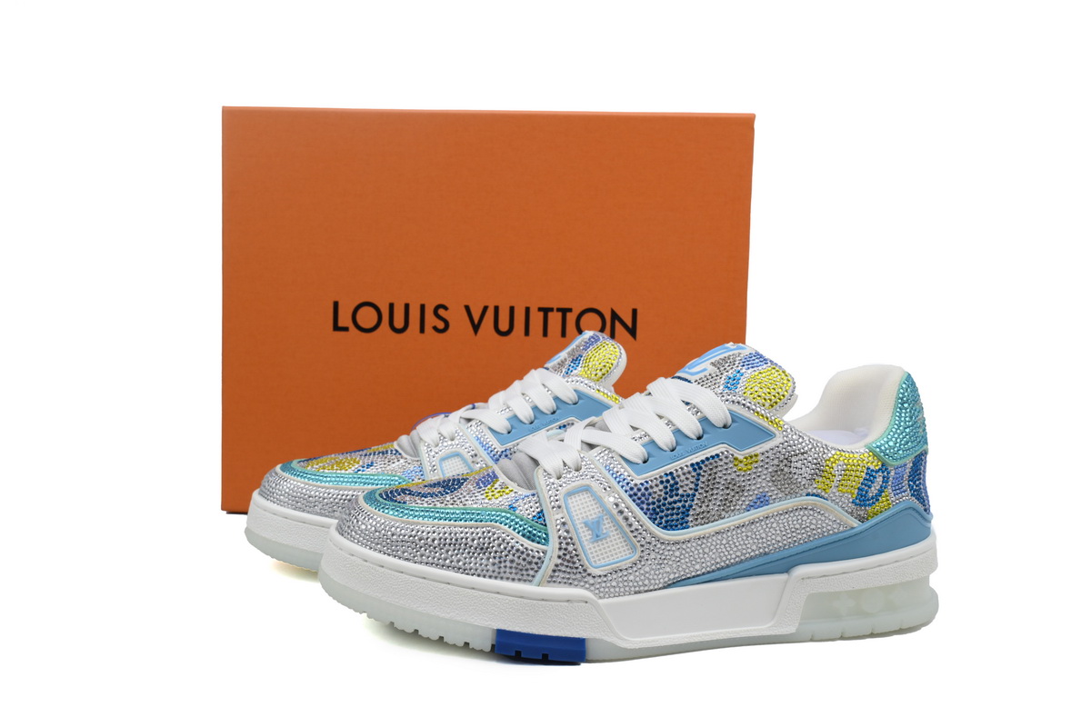 Pkkicks God Batch Louis Vuitton Trainer Sky Blue