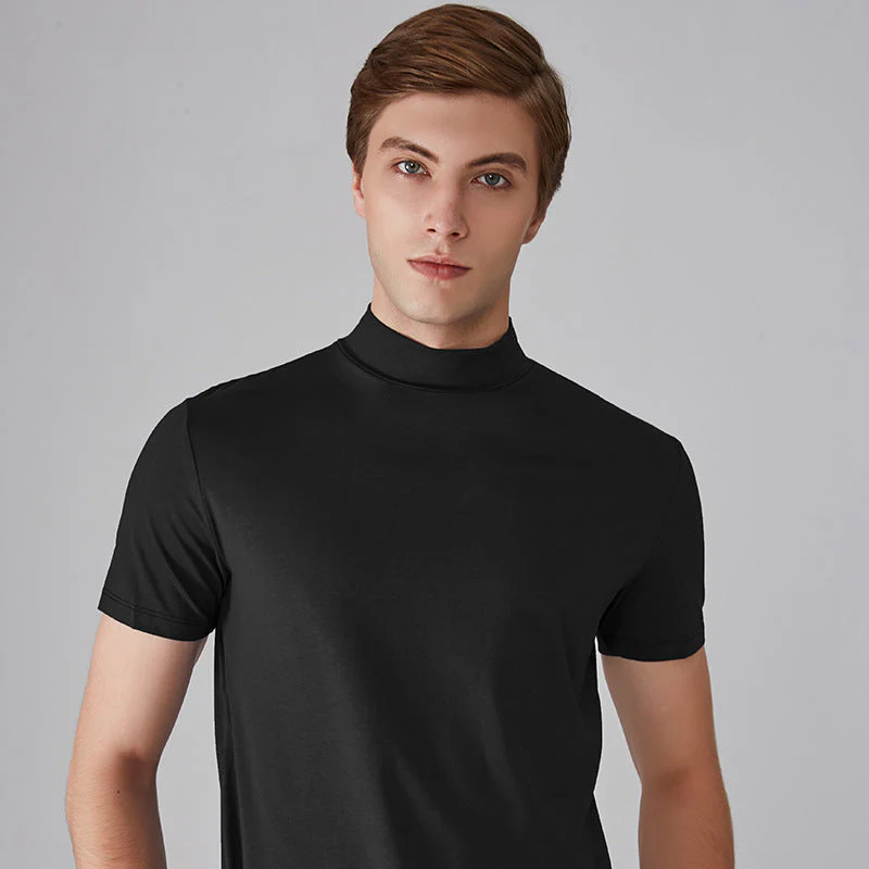 🔈🔈2026 Hot Sale - 49% OFF🎁High Neck Slim Fit T-shirt for Men