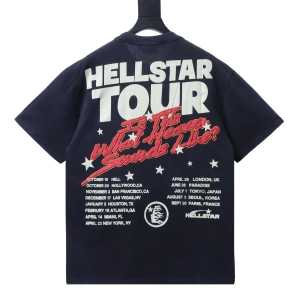 Hellstar Letter & Portrait Print Short-Sleeve T-Shirt