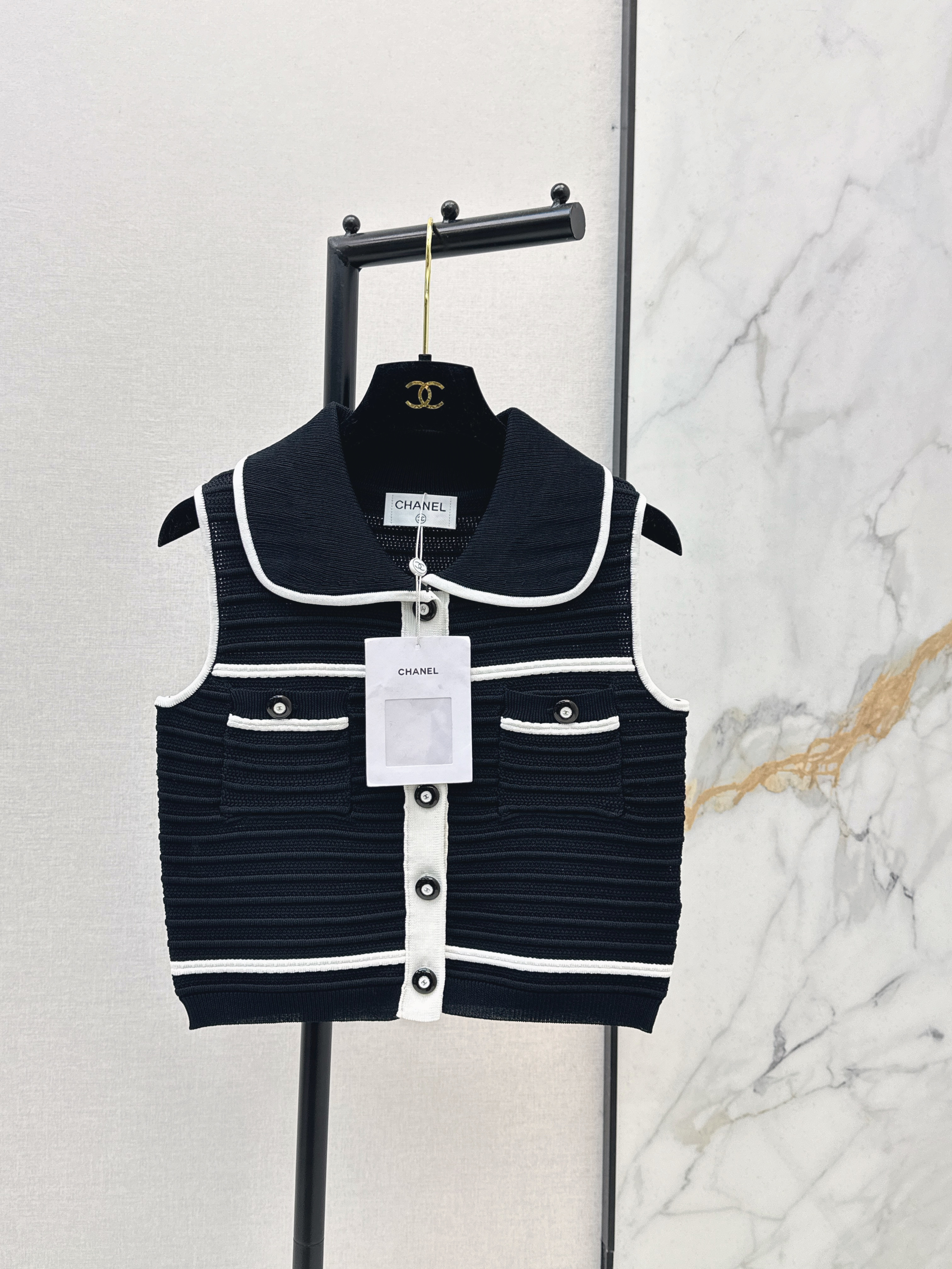 Chan New collor bloking knitwear