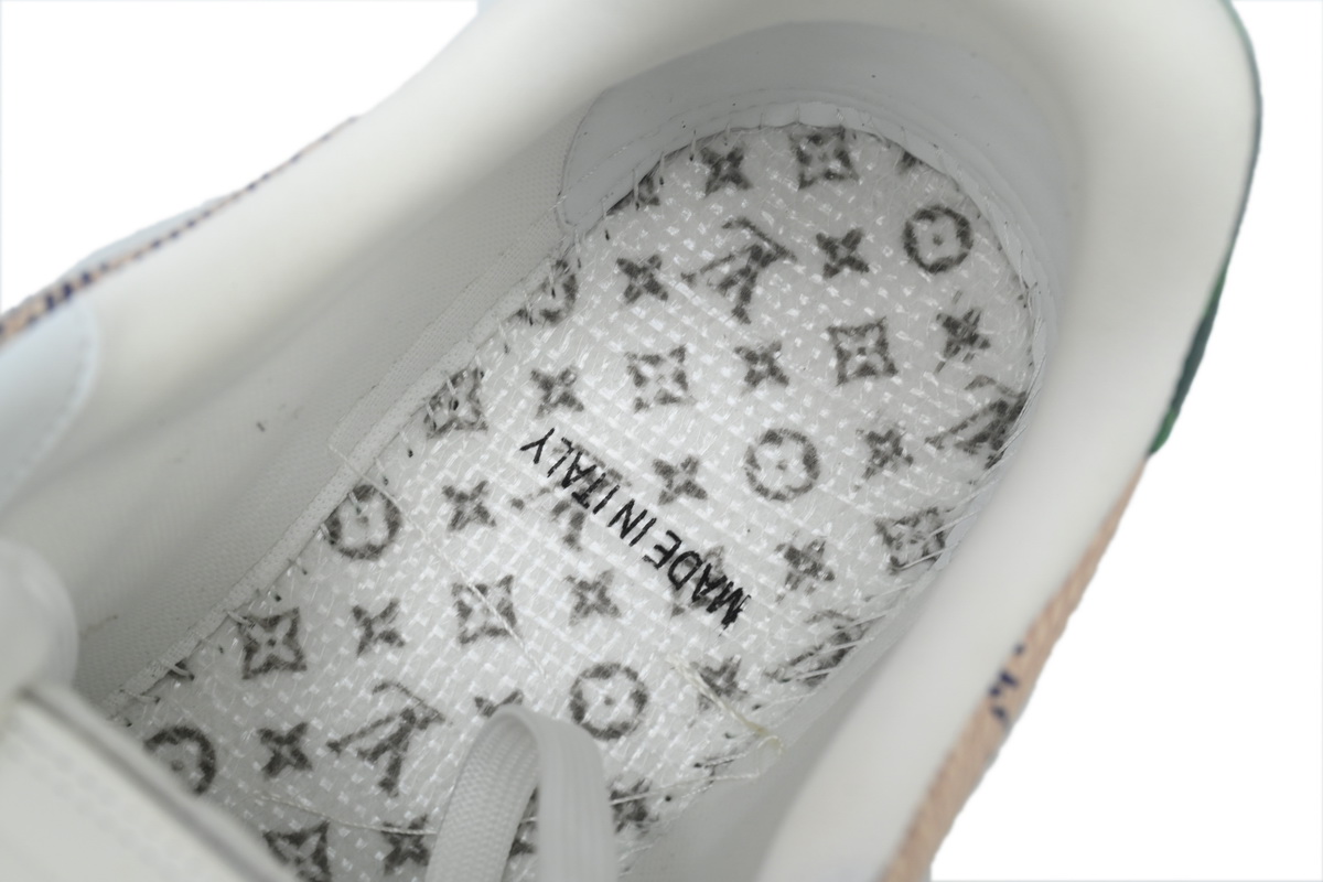 Pkkicks God Batch LOUIS VUITTON Trainer White Green