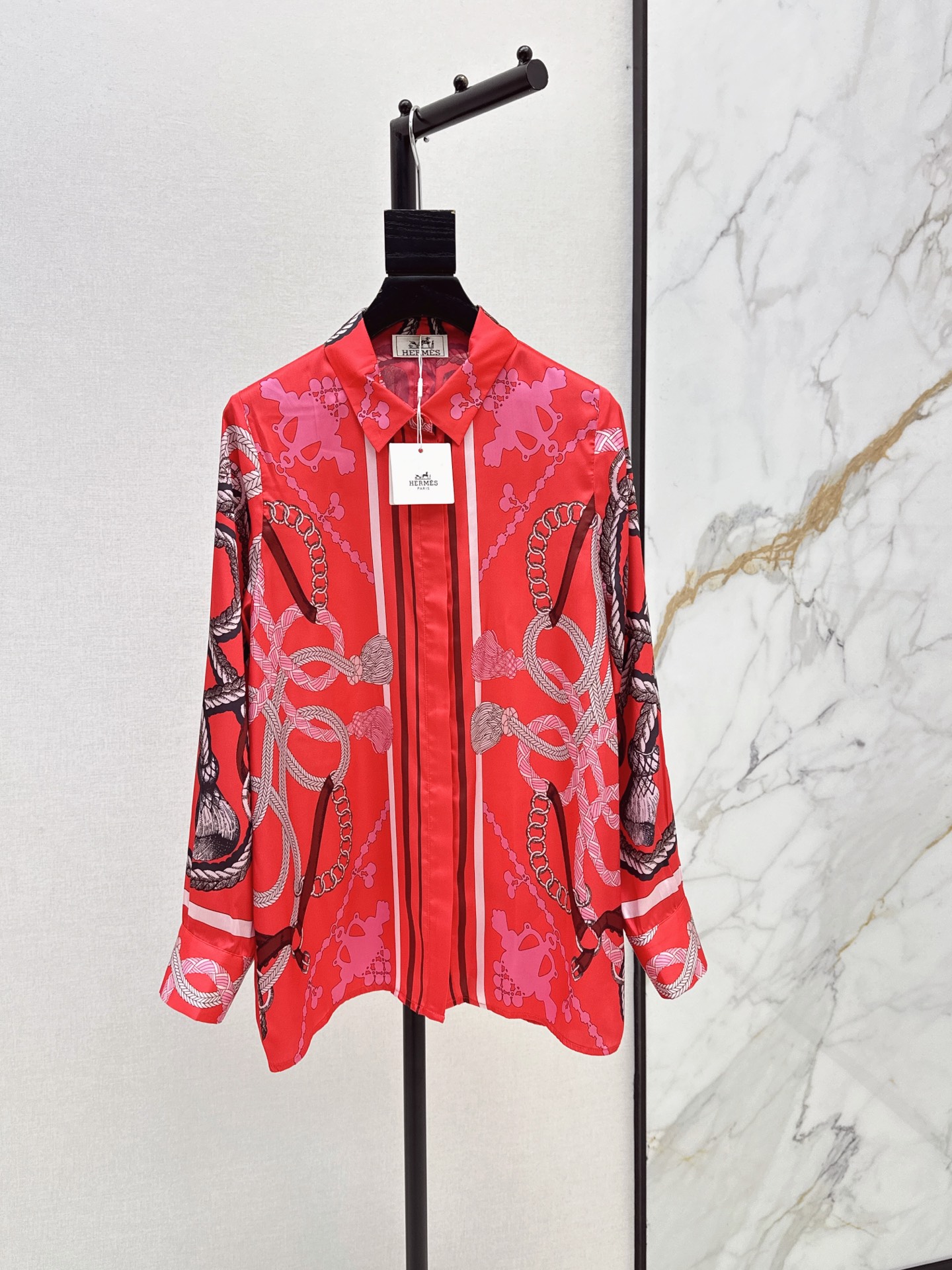 Herm New printed silk shirt