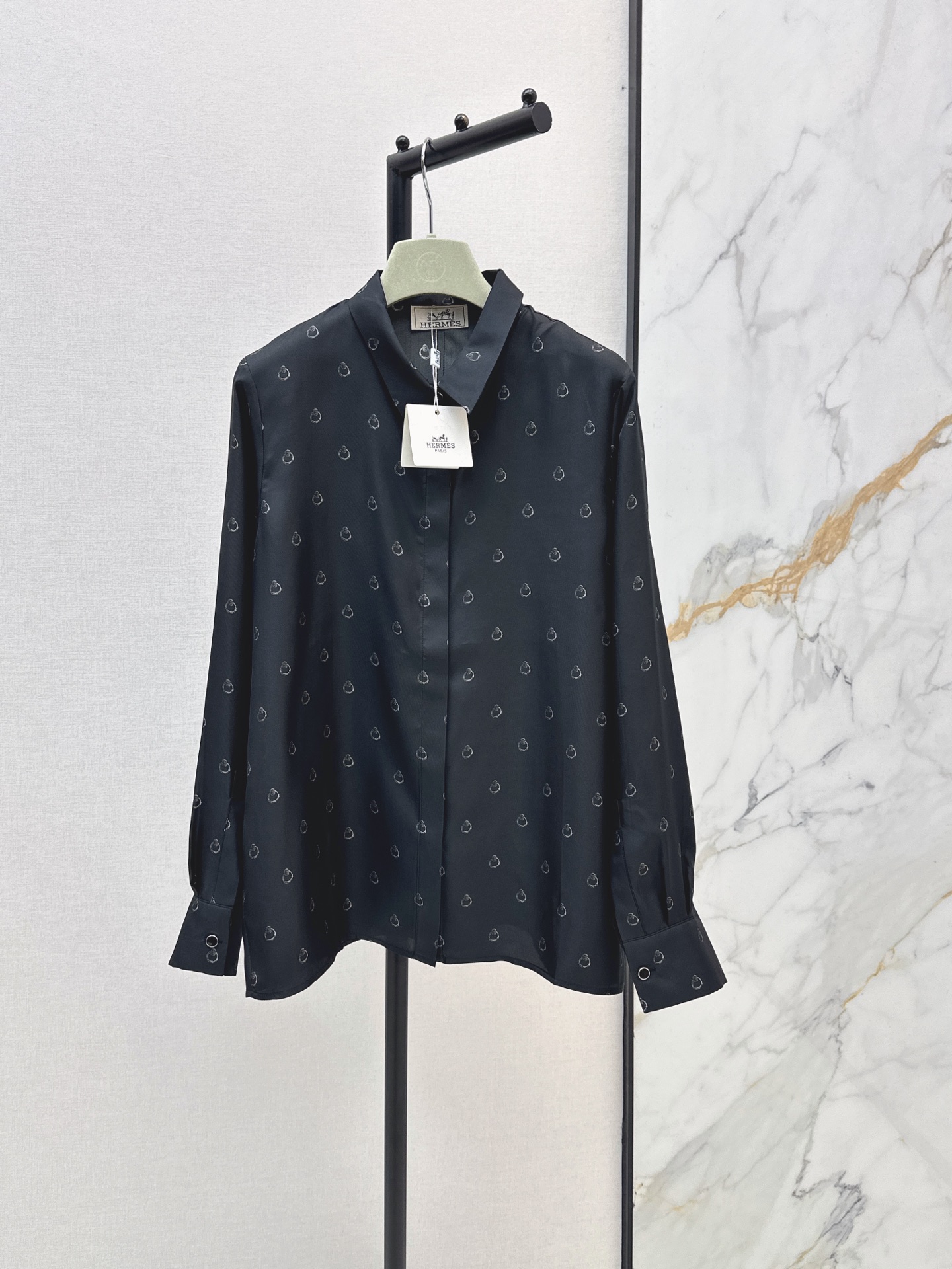 Hrem New Printed silk shirt