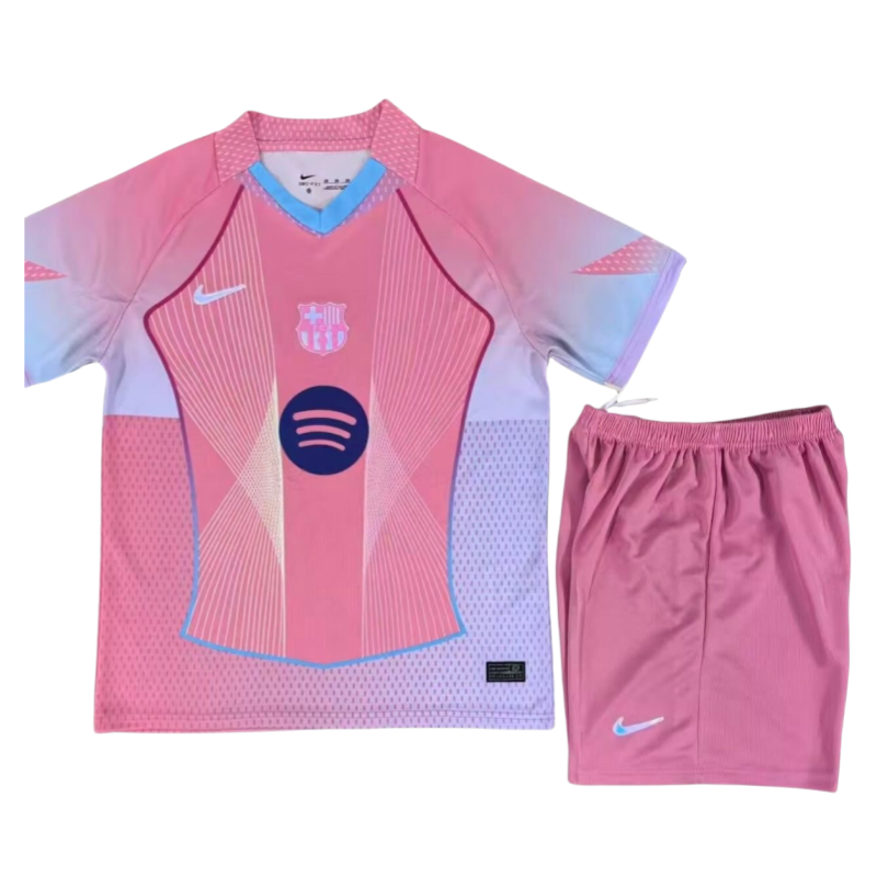 pink Barcelona Special Edition Kits Jersey+Shorts 25-26