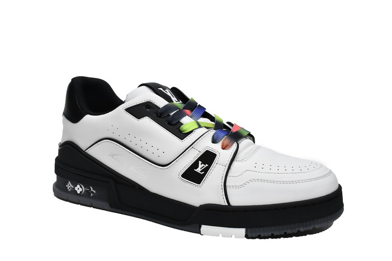 Pkkicks God Batch LOUIS VUITTON Trainer Black White 1A9ADA