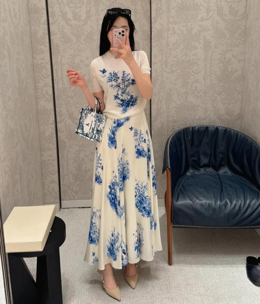 CD New embroidery knit sweater