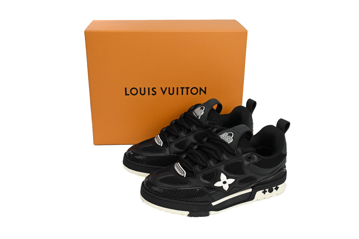 Pkkicks God Batch Louis Vuitton Skate Sneaker Black 51BCOLRB