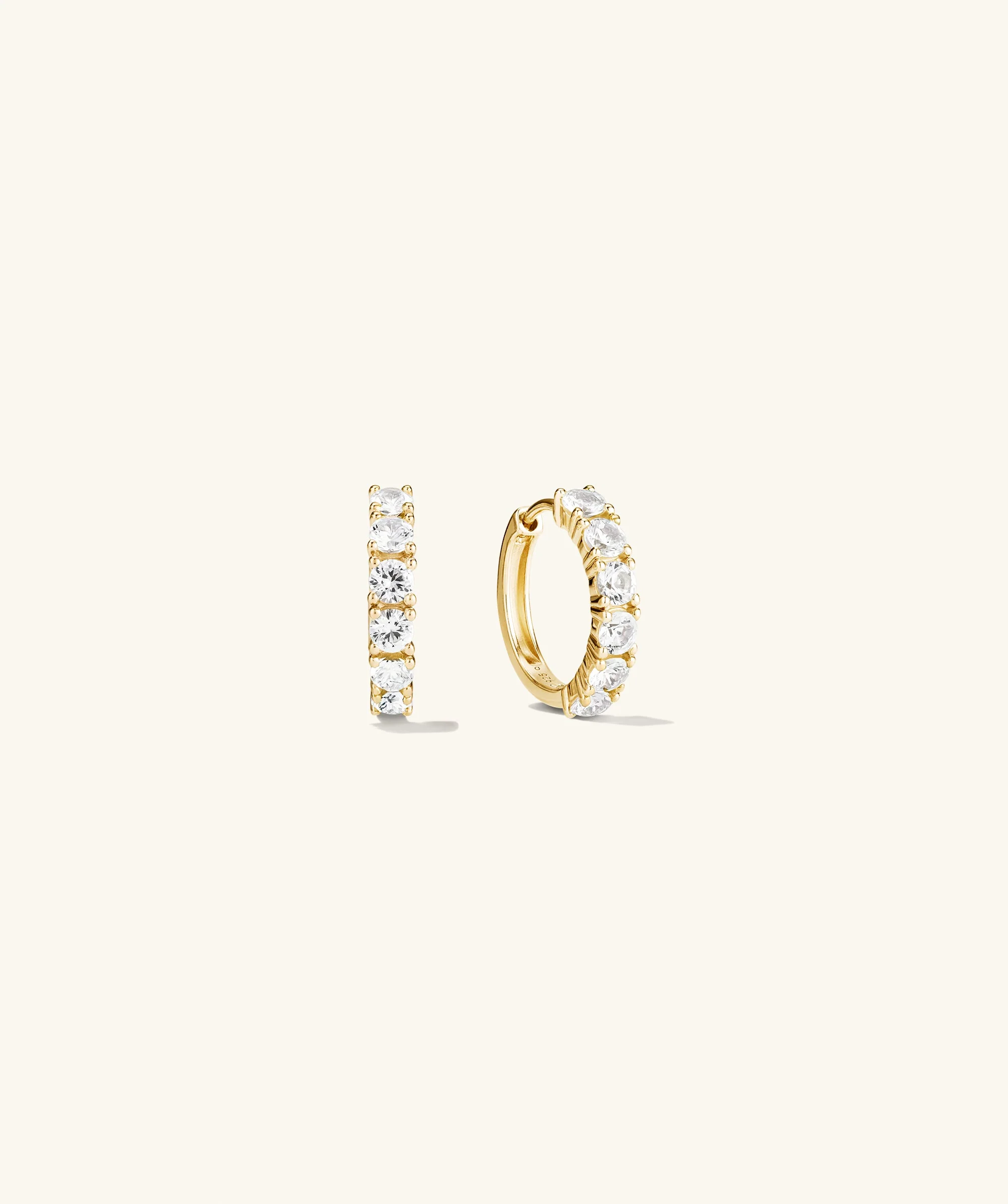 Lab Grown Sapphire Small Hoops