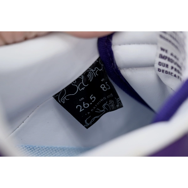 Cheap  Fake BapeSta A Bathing Ape  Low White Purple 1170 0191 007