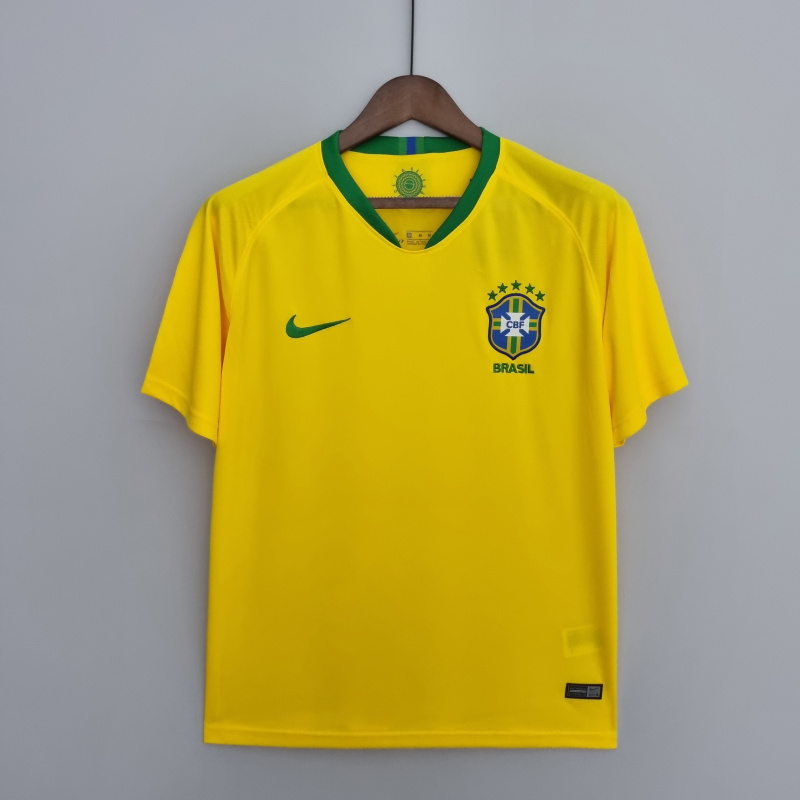 Brazil 1998 Home Retro Fan Jersey