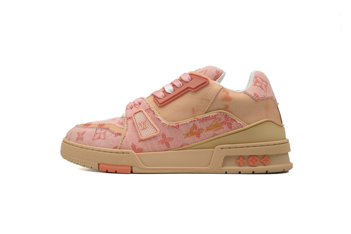 Pkkicks God Batch LOUIS VUITTON Trainer Rendering Orange Cloth