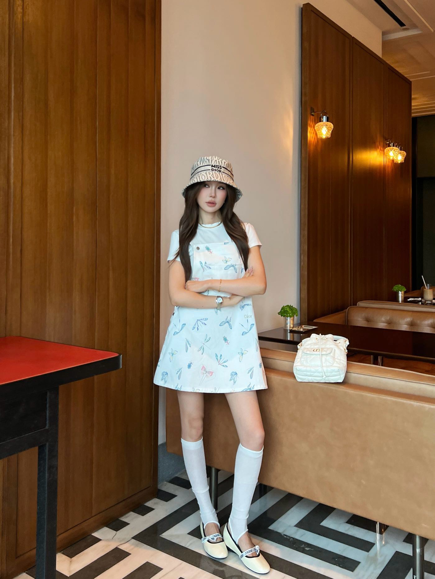 CD New denim overall dress