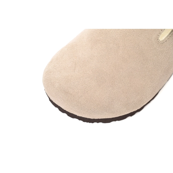 Birkenstock Boston Shearling Coin Suede Beige E14T002N6L