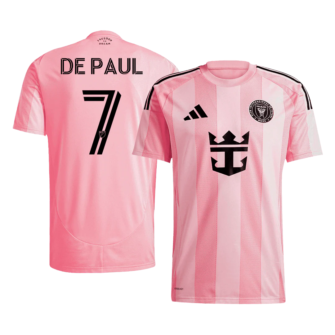 DE PAUL #7 Inter Miami CF Home Soccer Jersey 2025