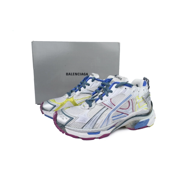 Balenciaga Runner Sneaker 'White Purple Blue' 772767 W3RMU 9547
