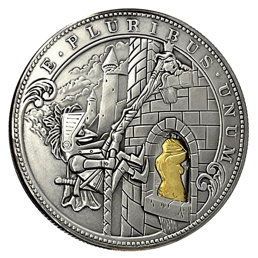 Movable Mechanical Coin 'Peeper' Roman Booteen Coin Hobo Nickel Morgan Dollar Amazing Art Collectible Creative Gift Handmade Commemoration Coin