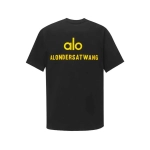 alo yoga T-shirt black ( yellow label)