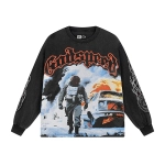 Godspeed Khaos Long Sleeve T-Shirt #1098 Black Wash