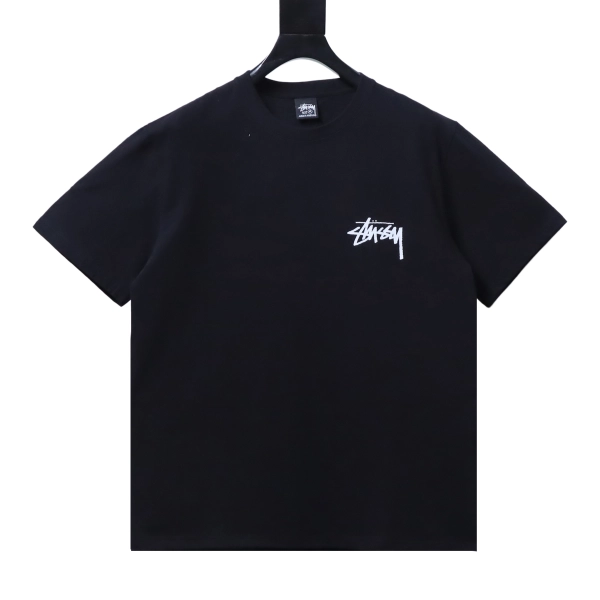 Stussy dice pattern short-sleeved shirt Black