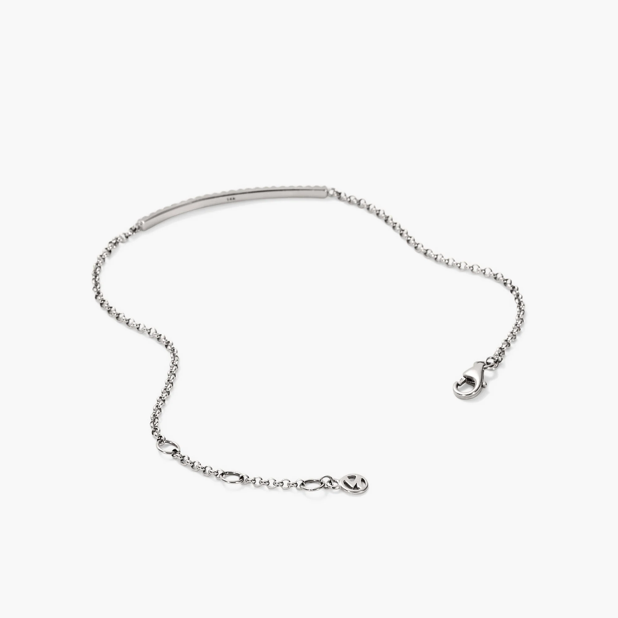 Pave Diamond Bar Bracelet