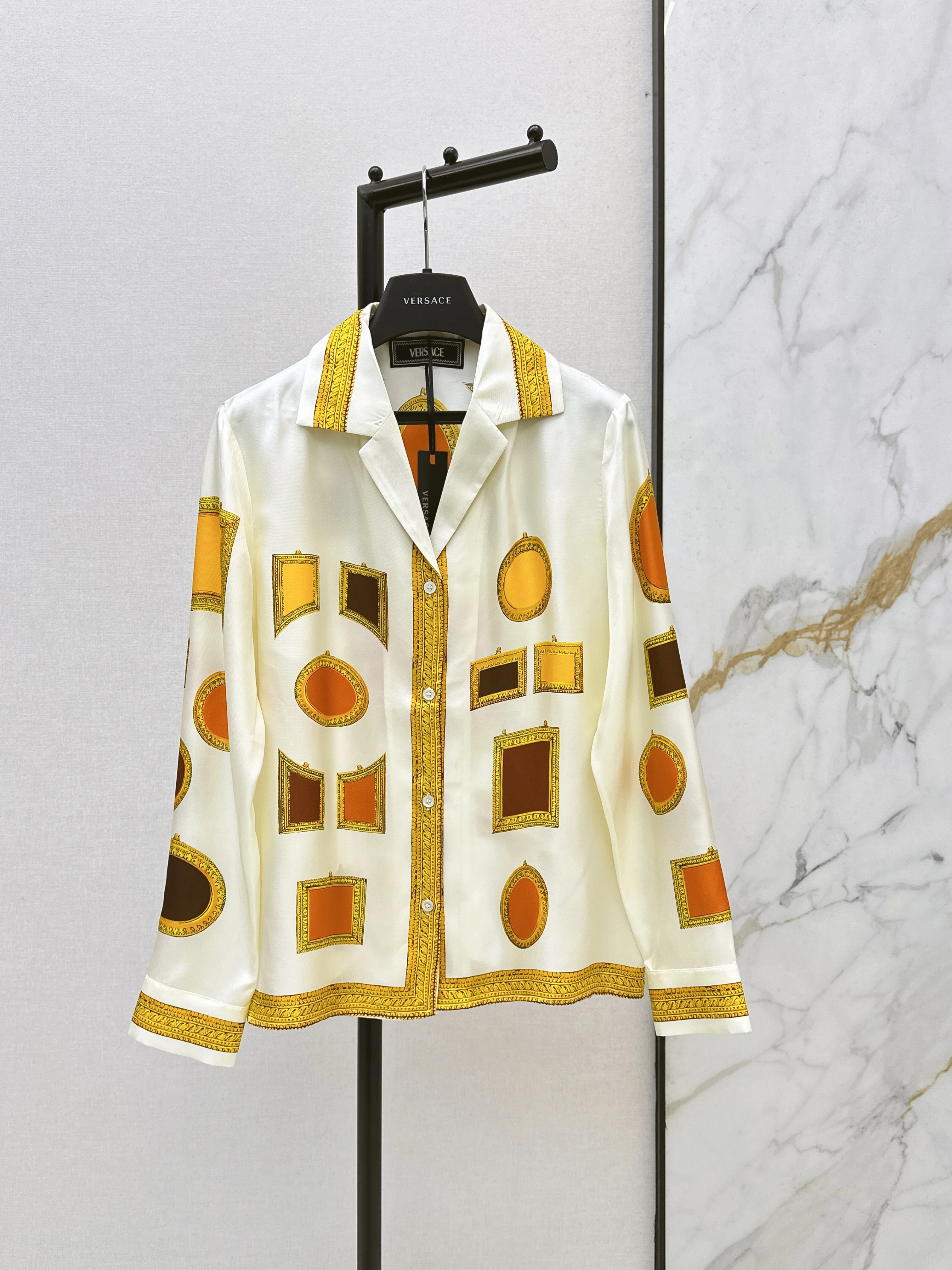 Ver NEW silk print shirt